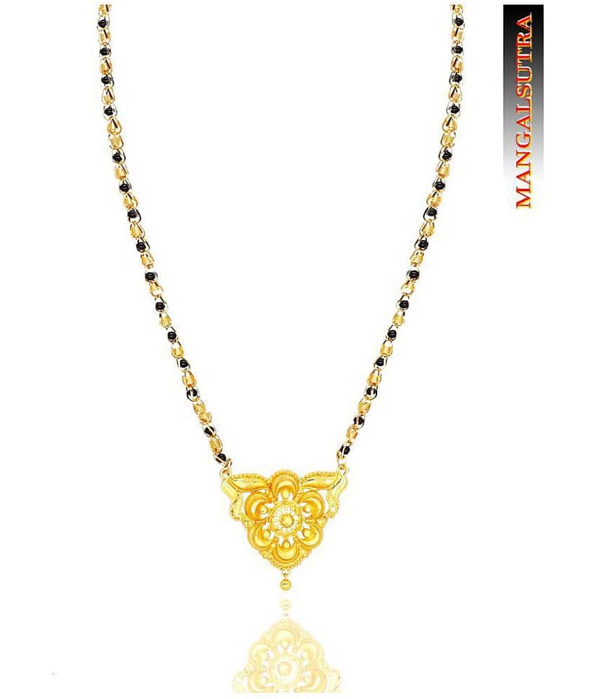 h m product Gold Plated Letest & Designer Mangalsutra For Women-100229 view 2