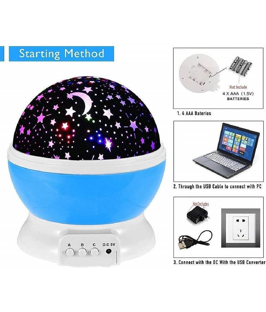 RAMDEV ENTERPRISE - Multicolor Night Lamp ( Pack of 1 ) view 2