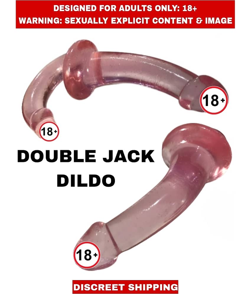 ADULT SEX TOYS DOUBLE JACK SOFT SMOOTH JELLY RUBBER DILDO For Women view 2