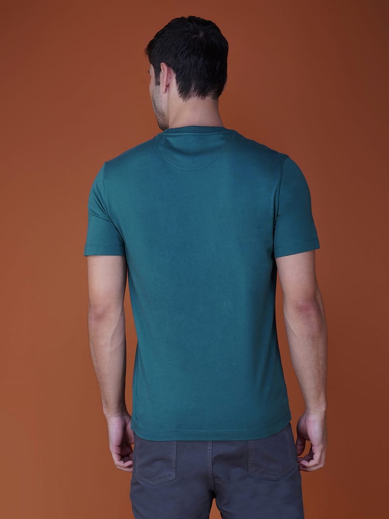 Men's Casual Cotton Jersey Tee Smoke Pine view 2
