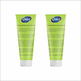 QUEST HERBAL NATURAL GLOW ALOE VERA FACE WASH (PACK OF 3) view 2