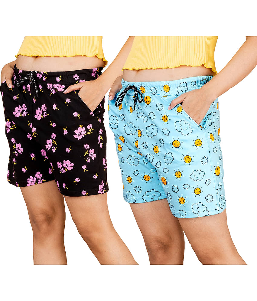 powermerc Cotton Hot Pants - Black Pack of 2 view 2
