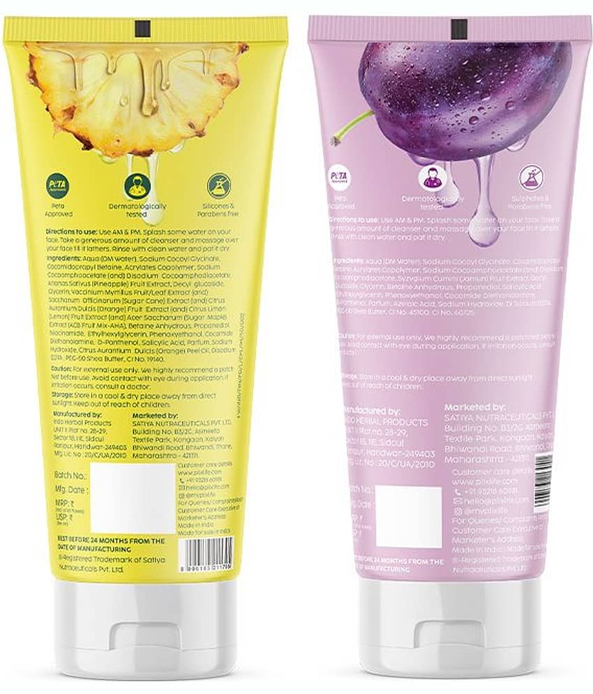 Plix - Daily Use Face Cleanser For All Skin Type 2 g ( Pack of 2 ) view 2