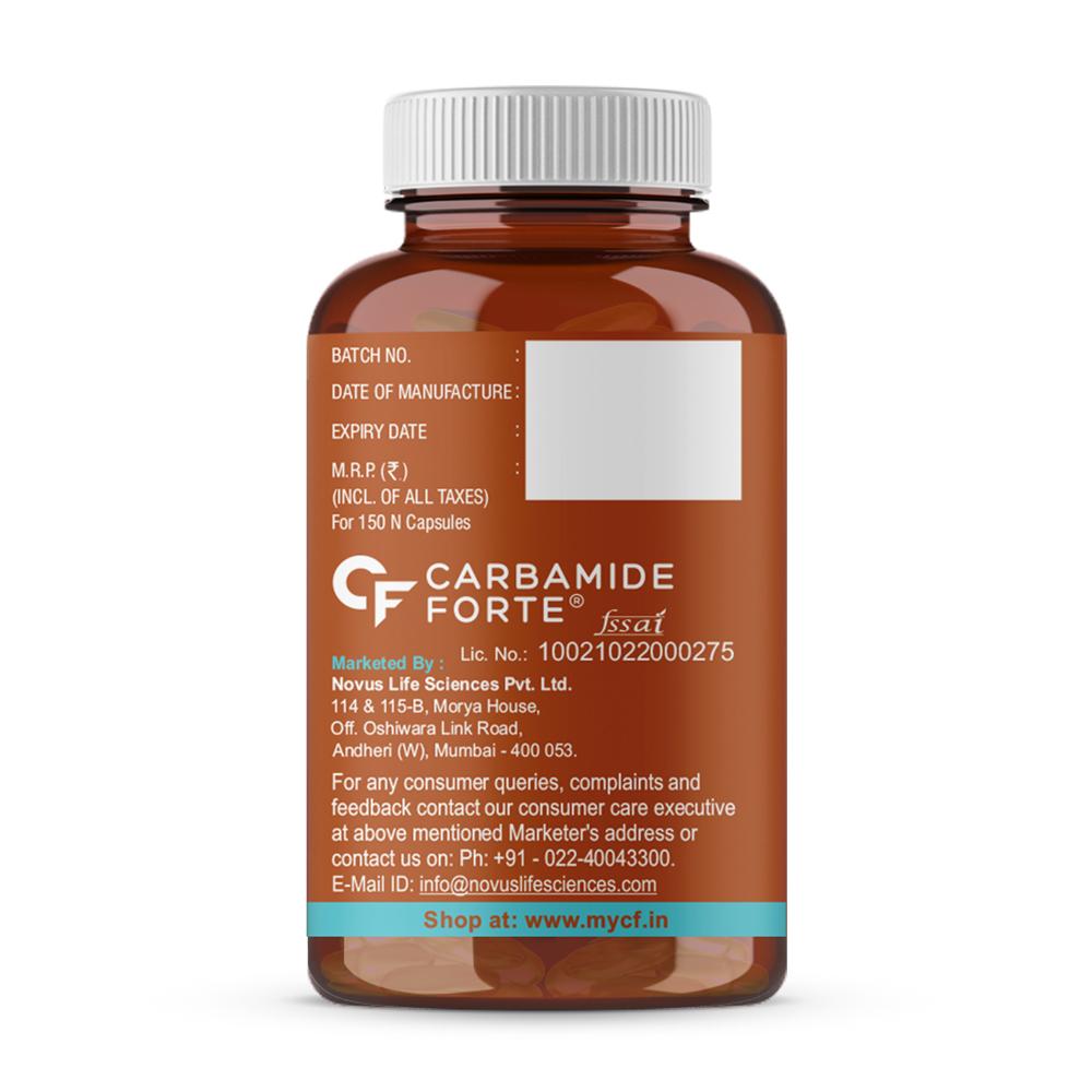 Carbamide Forte Salmon Fish Oil 1000mg Softgel Capsule150 Nos view 2