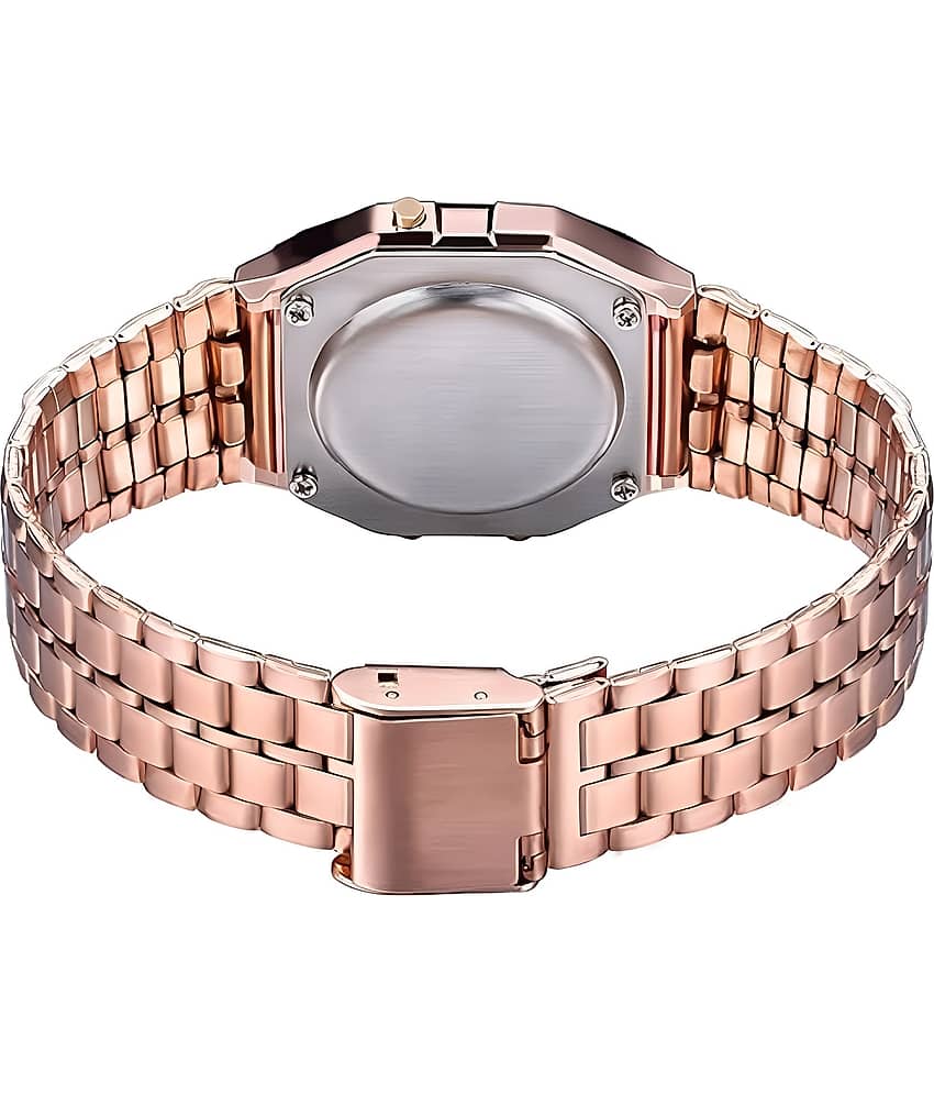 Viser Rose Gold Metal Digital Womens Watch view 2