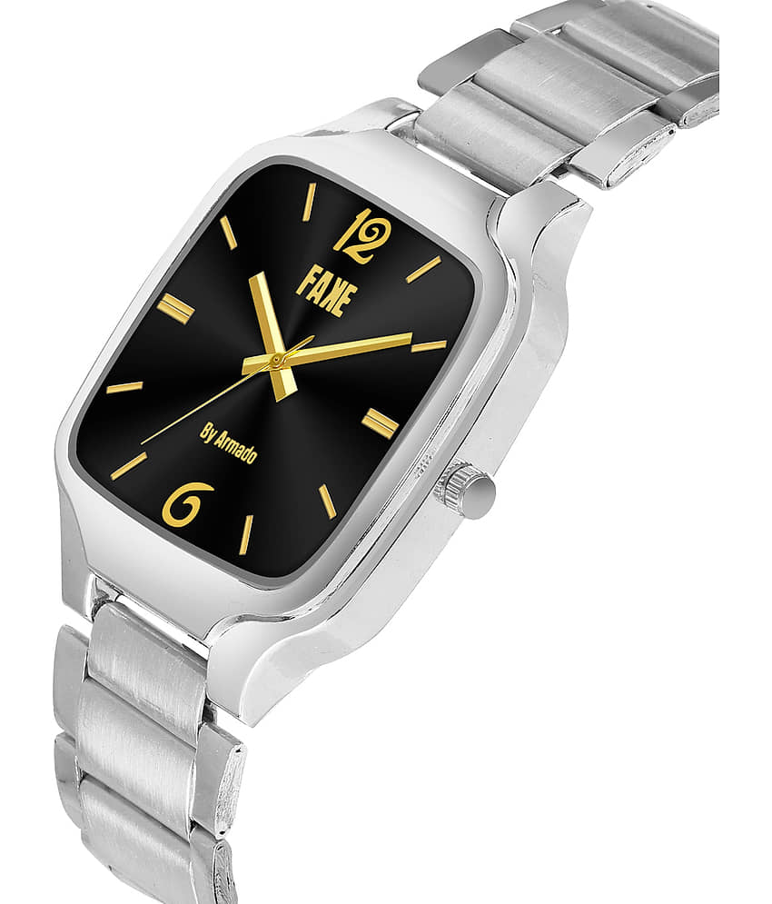 Armado Silver Stainless Steel Analog Men's Watch view 2