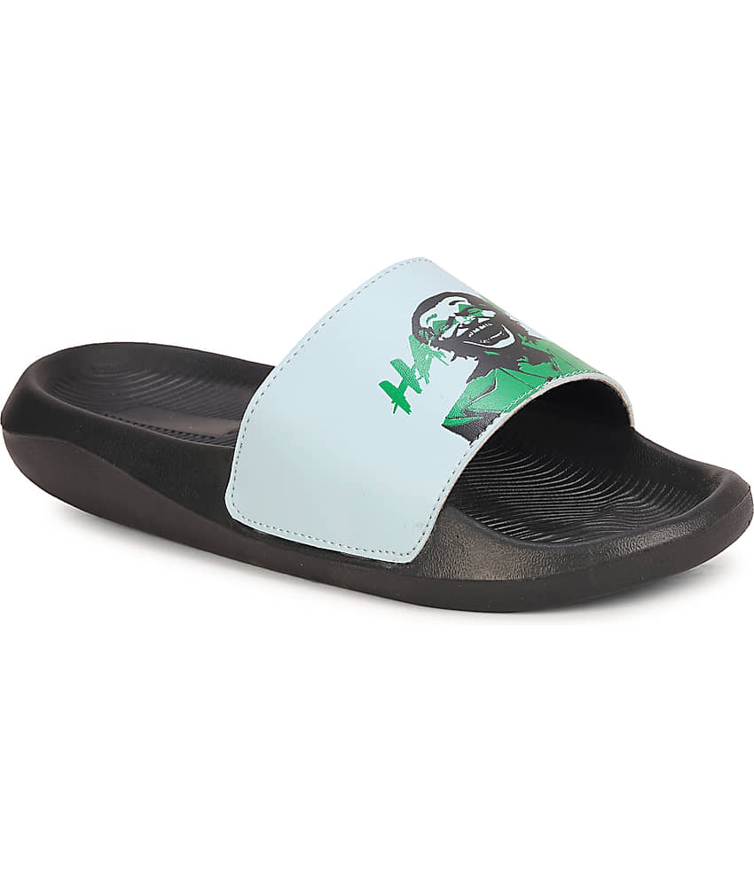 PERY PAO Blue Men's Slide Flip Flop view 2