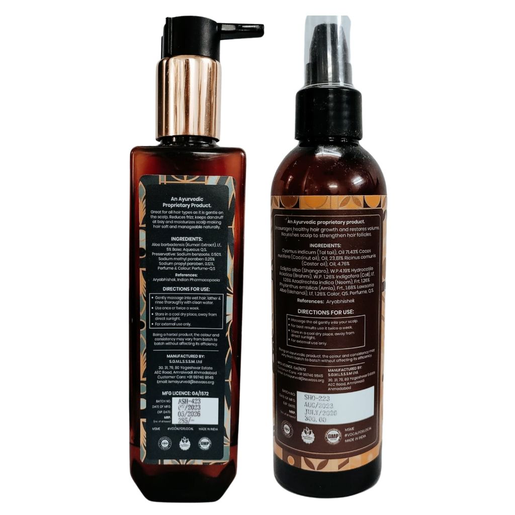Prakrti Aloevera Shampoo and Sukesha Hair Oil view 2