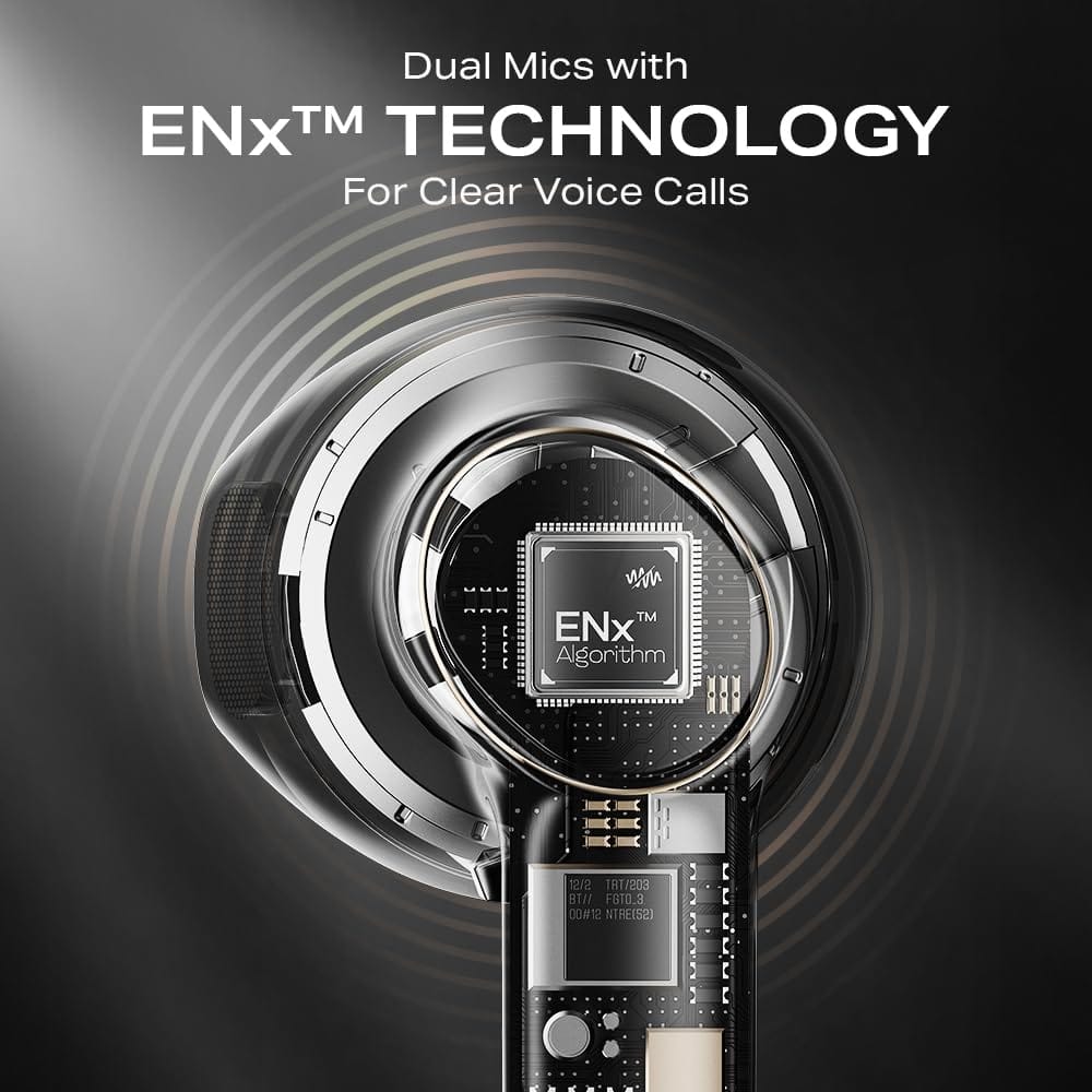 Boat Airdopes 138 Gen 2, 13mm Drivers, 70H Battery, ENx Tech, Beast Mode 45 ms Low Latency, ASAP Charge, Bluetooth Earbuds, TWS Ear Buds Wireless Earphones with mic (Carbon Black) view 2