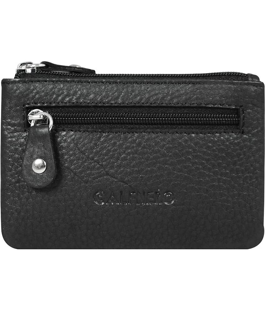 Calfnero Genuine Black Leather Key Case view 2