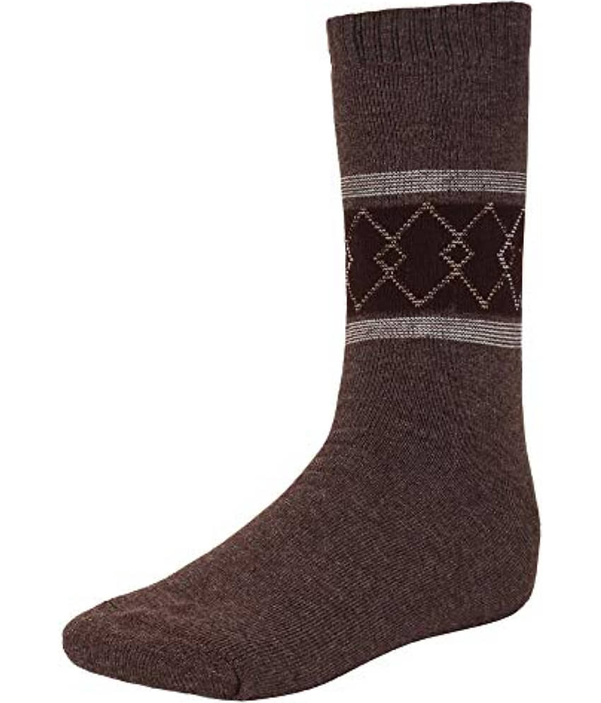 Creature - Woollen Men's Printed Multicolor Mid Length Socks ( Pack of 3 ) view 2