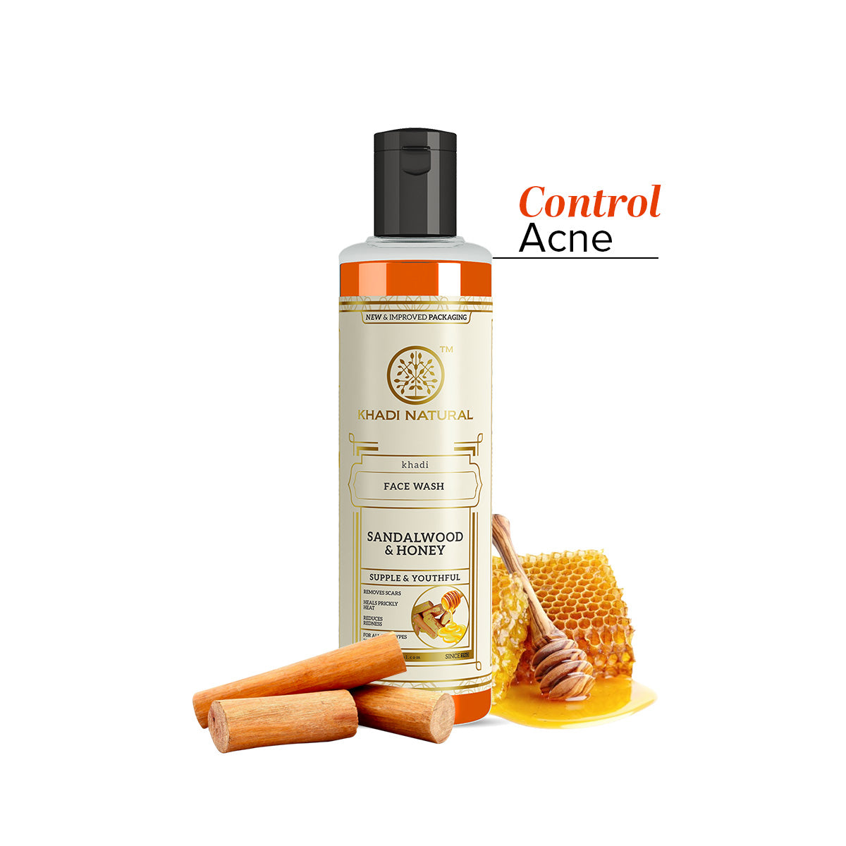Khadi Natural Sandalwood & Honey Face Wash - 210gm view 2