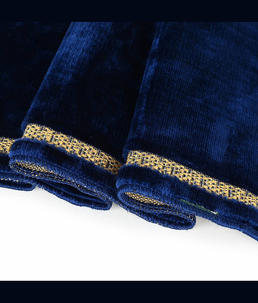 ADIRNY Blue Single Regular Velvet Prayer Mat ( 110 X 70 cm ) view 2