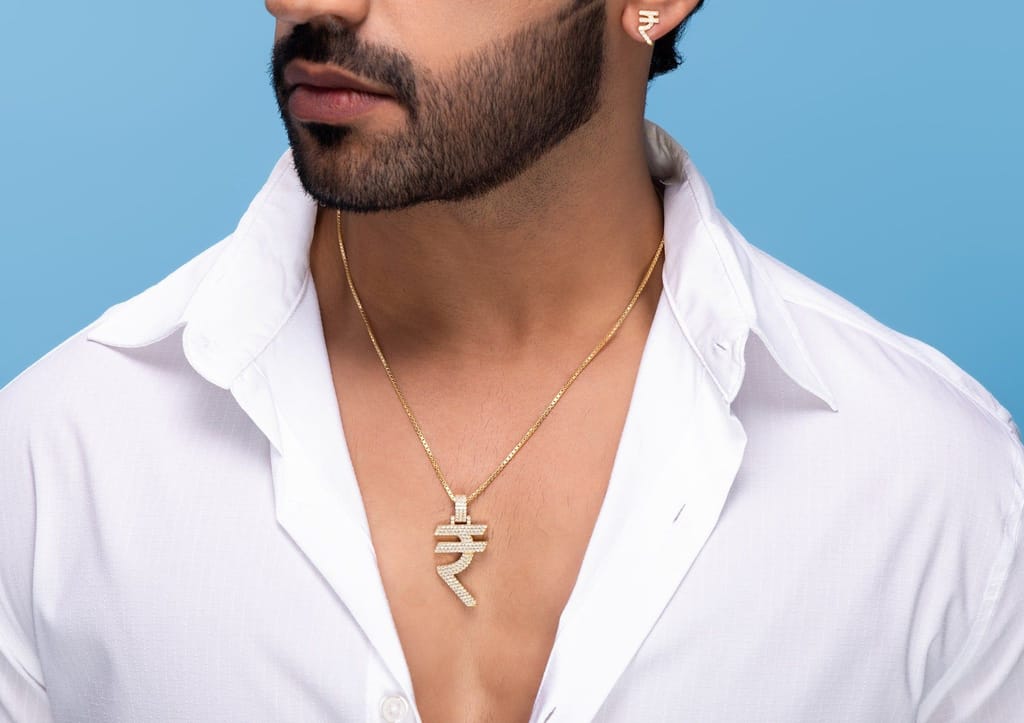 Rupee Bling Pendant | MC Stan Rupees Chain view 2