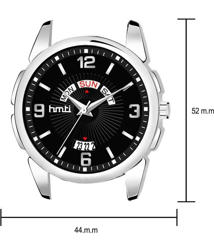 HMTI 8056 Black Stainless Steel Analog Men's Watch view 2