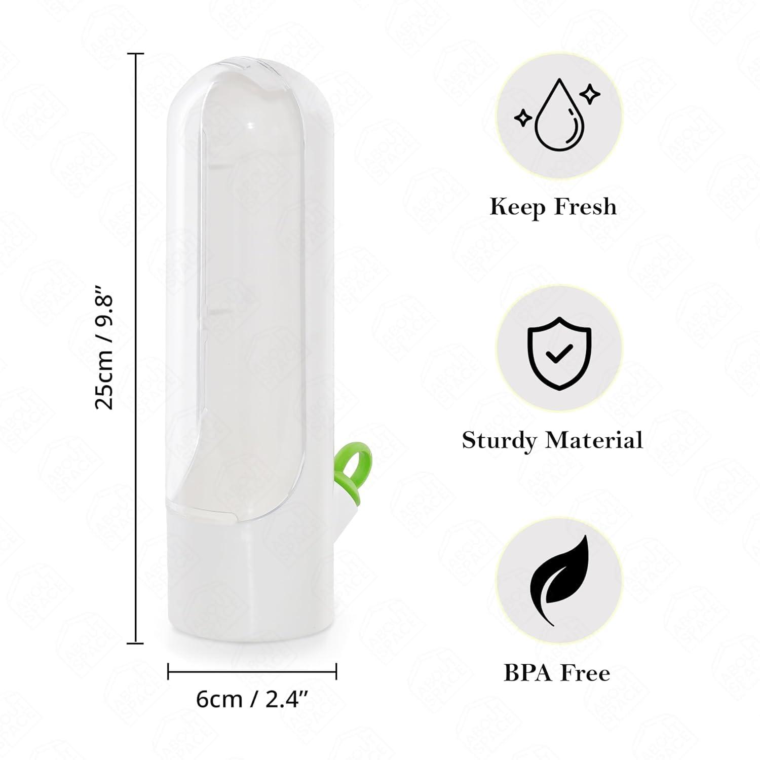 PANCHHI STORE Abs 1Pcs Herb Saver For Refrigerator, Herb Saver Pod, Vegetable Preservation Bottle For Mint, Parsley, Asparagus, Keeps Greens Fresh For 2-3 Weeks (1Pcs) view 2