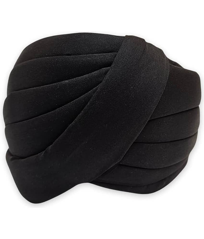 Kaku Fancy Dresses Sardar Ji Turban for Kids Traditional Sikh Headwear for Fancy Dress, Cultural Events & Role Play Costume - Blue, FREE SIZE, Unisex