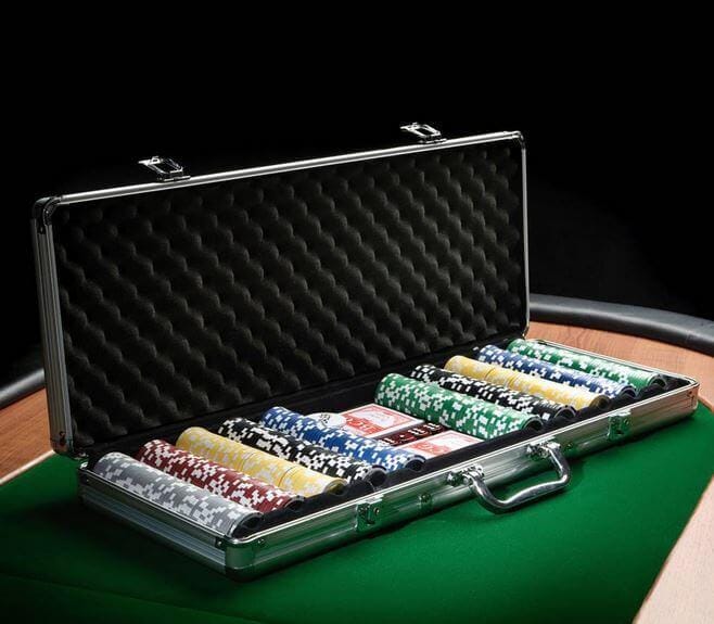 Poker Set w/ Chips for Card Night / Poker Theme Party - 500 Chips