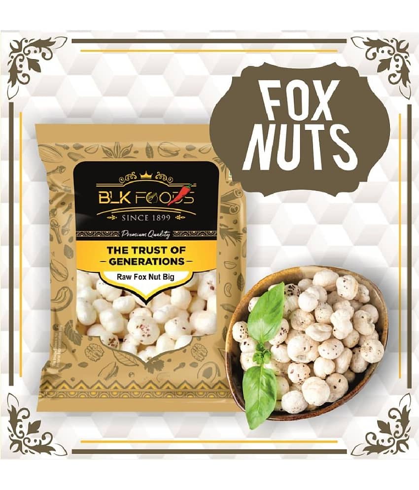 BLK FOODS Lotus Seeds Pop /Gorgon Nut Puffed Kernel (Makhana) 400 g Pack of 4 view 2