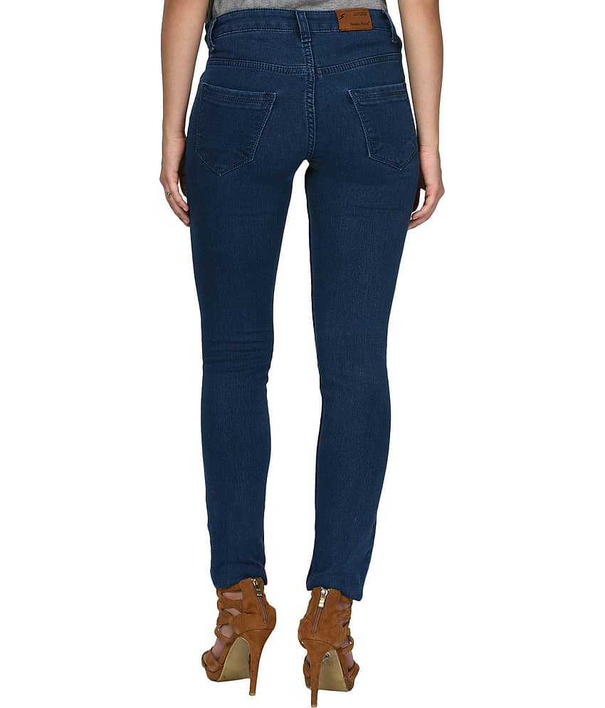 Studio Nexx Cotton Lycra Jeans - Blue view 2