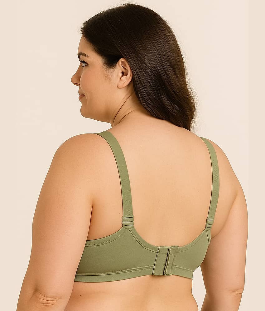 Elina Pack of 1 Cotton Non Padded Minimizer Bra For Women ( Sea Green ) view 2