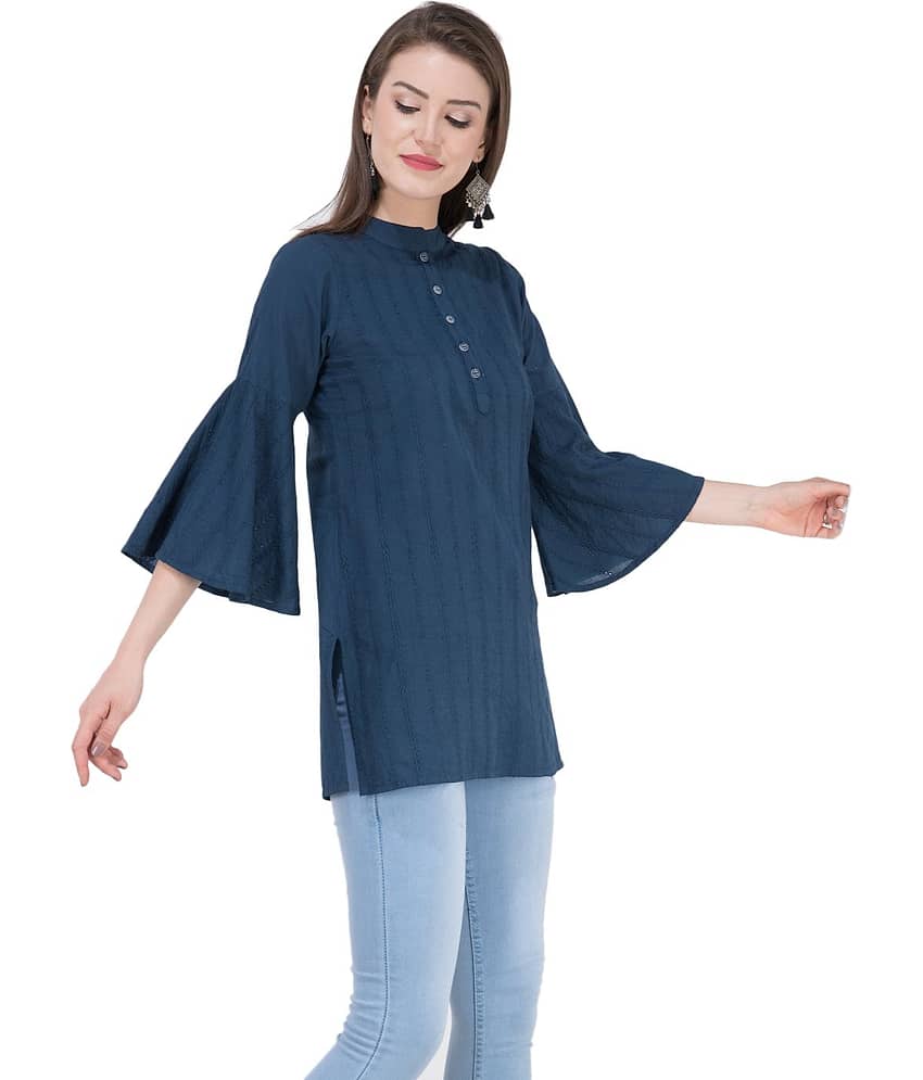 SAAKAA Women's Rayon Tunic ( Green ) view 2