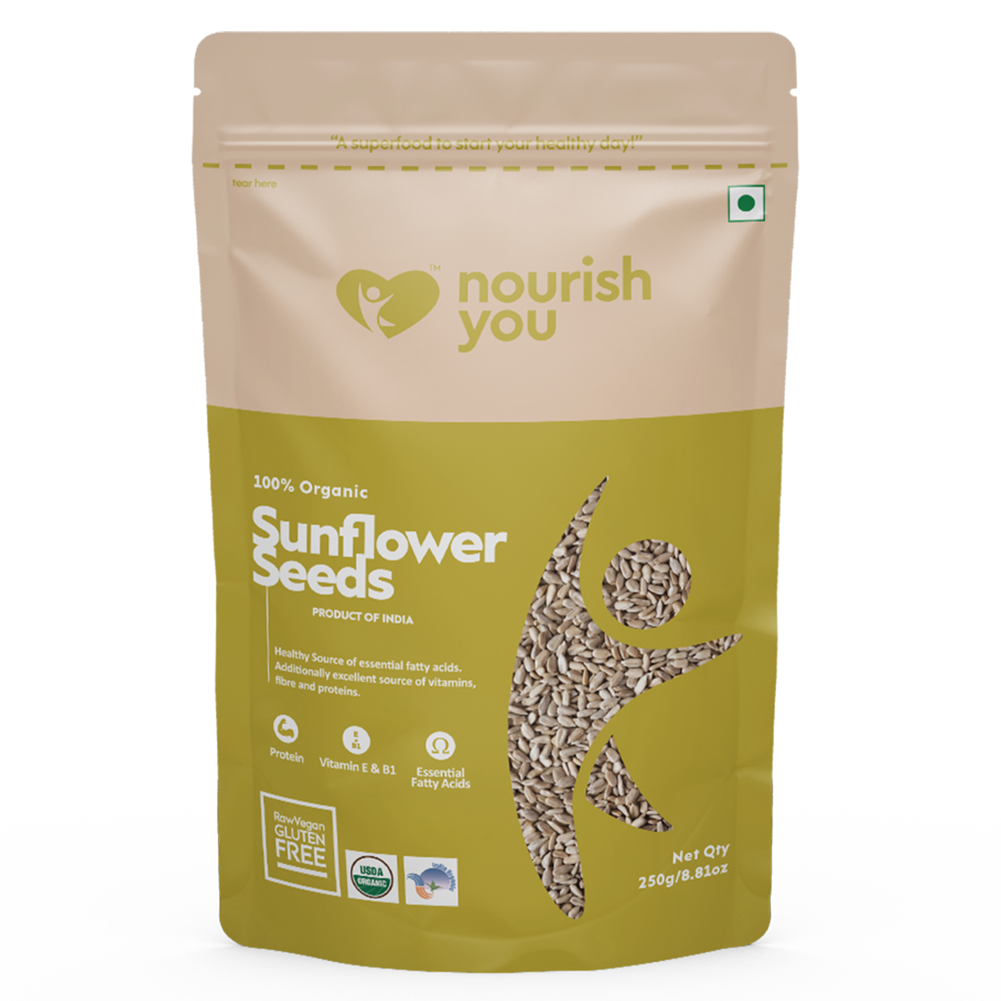 nourish you Raw Sunflower Seeds view 2