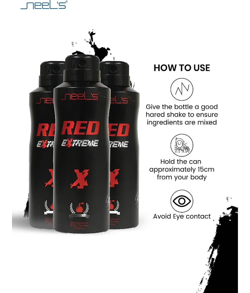 Neel's - Deodorant Spray for Unisex 200 ml ( Pack of 3 ) view 2