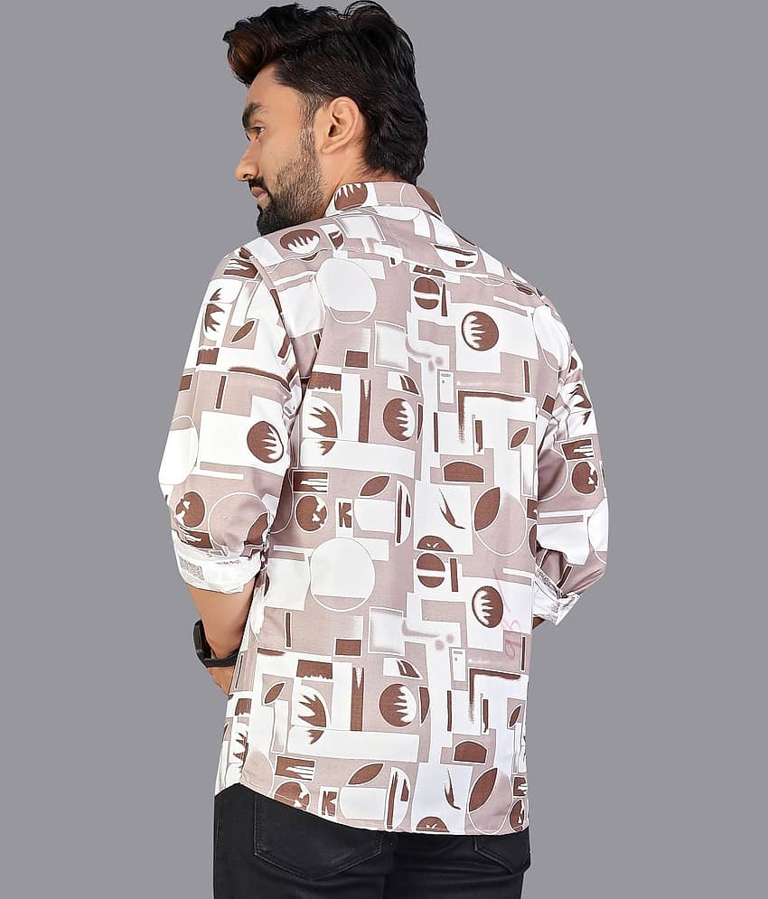 adwynpeter 100% Cotton Regular Fit Printed Full Sleeves Men's Casual Shirt - Multicolor 8 ( Pack of 1 ) view 2