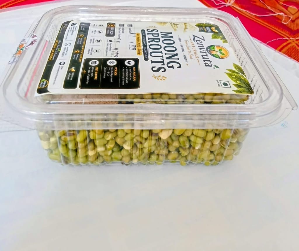 Zenvruta Naturals Moong Sprouts 200g view 2