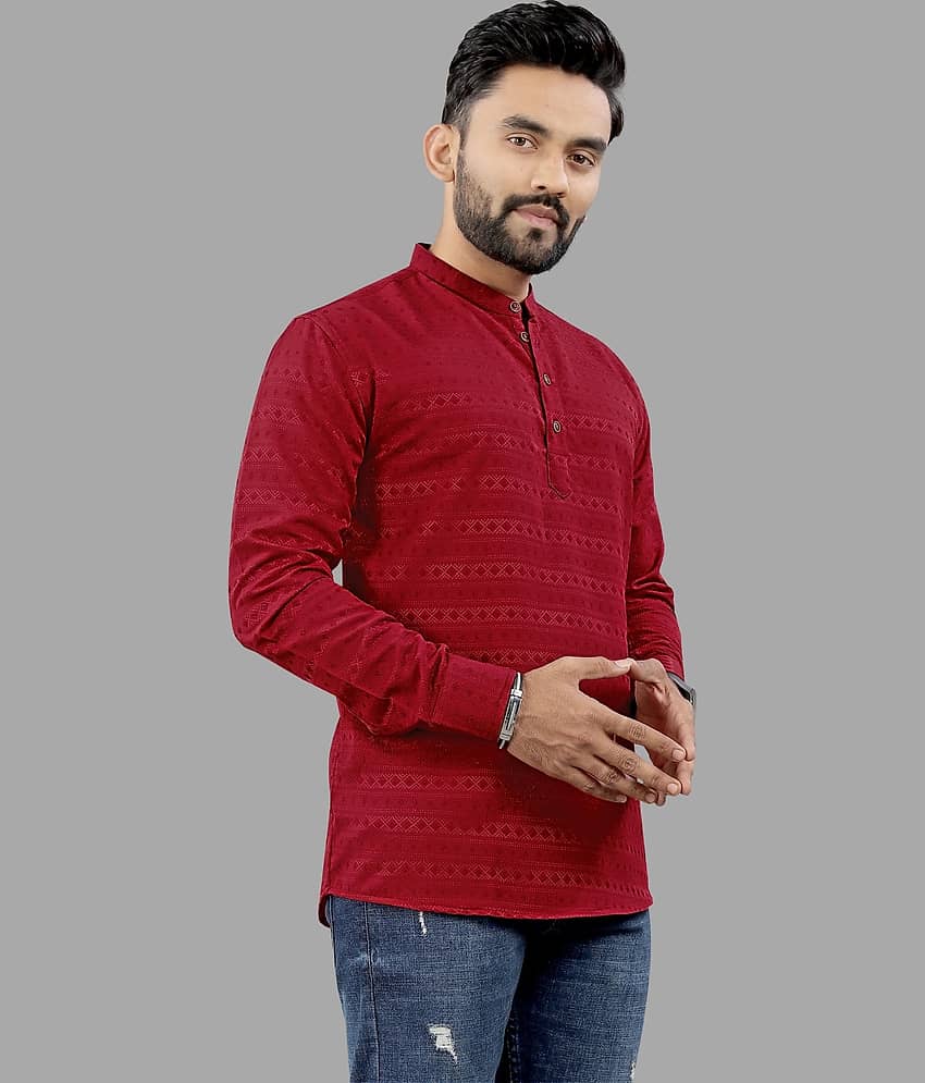 Nofilter Black Cotton Blend Men's Shirt Style Kurta ( Pack of 1 ) view 2