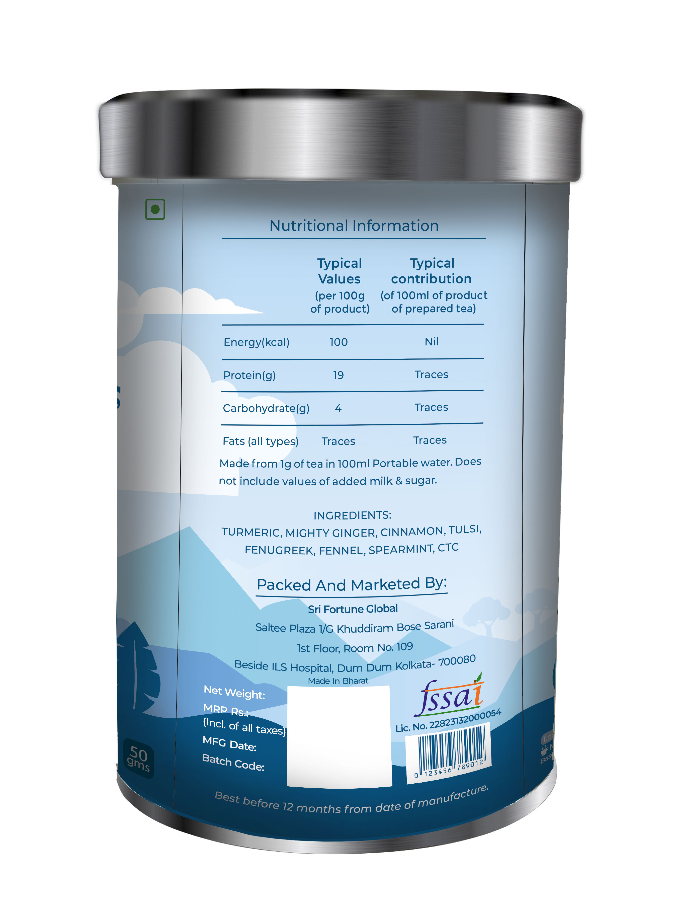 The Three Tattvas PCOD/PCOS Relief Tea 50gms view 2