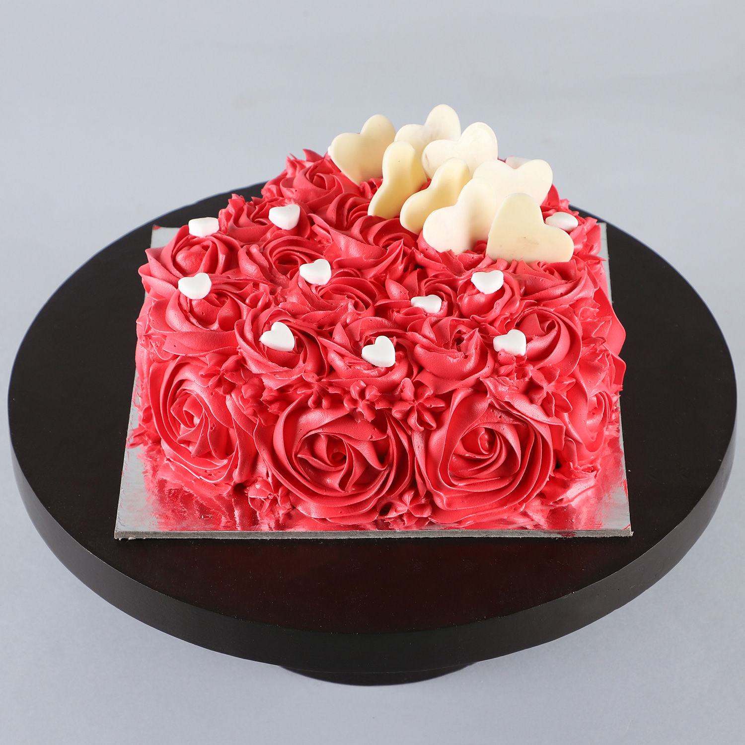 Heart Shaped Love Chocolate Cake Half Kg view 2