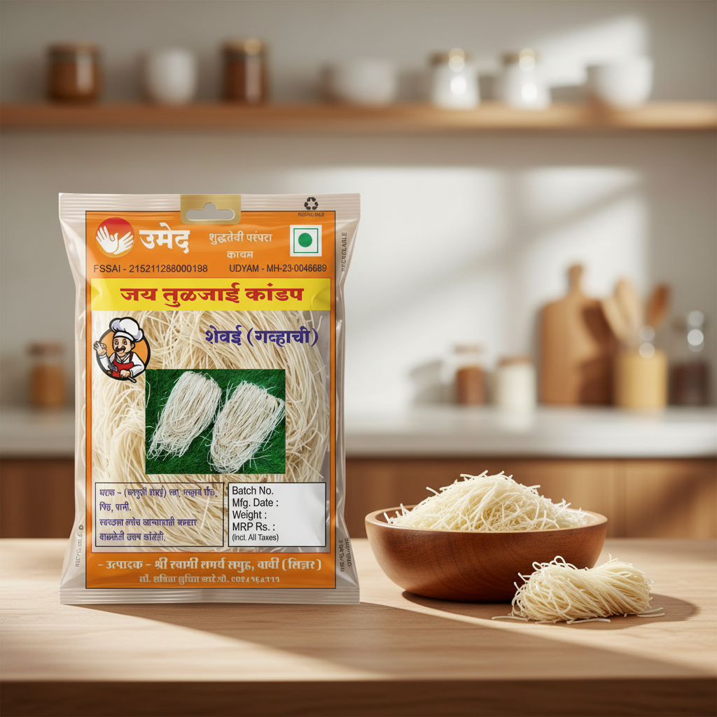 JAY TULJAI KANDAP Shevai (Vermicelli) 1 kg view 2