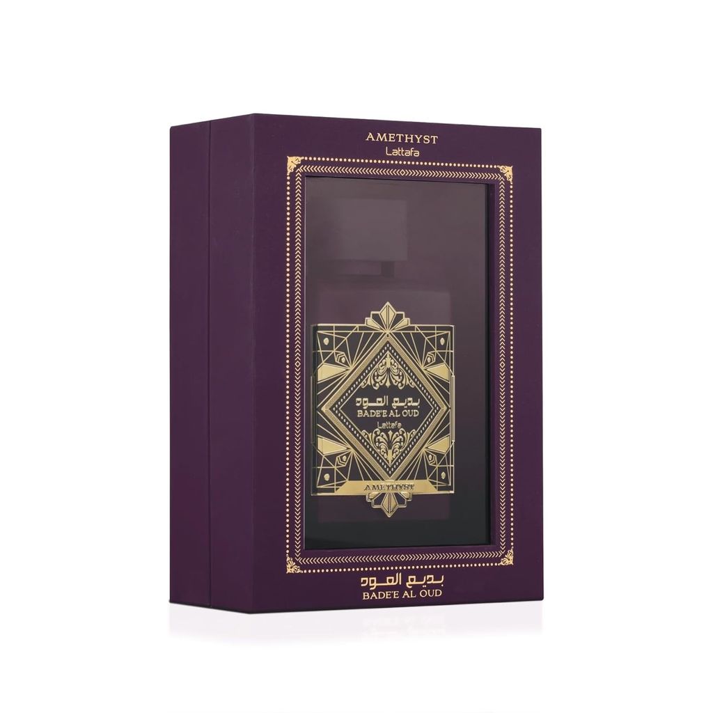 Lattafa Bade’e Al Oud Amethyst – 100 ml Unisex Eau de Parfum | Rich Floral & Woody Arabian Scent view 2