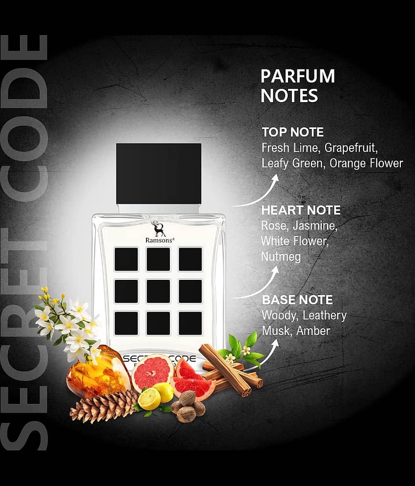 Ramsons - SECRET CODE Eau De Parfum Fruity Mild Fragrance For Men 30ml ( Pack of 1 ) view 2