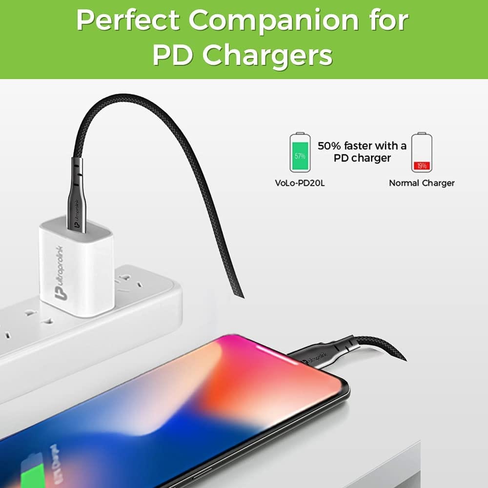 Ultraprolink lightning to type C iPhone Cable view 2
