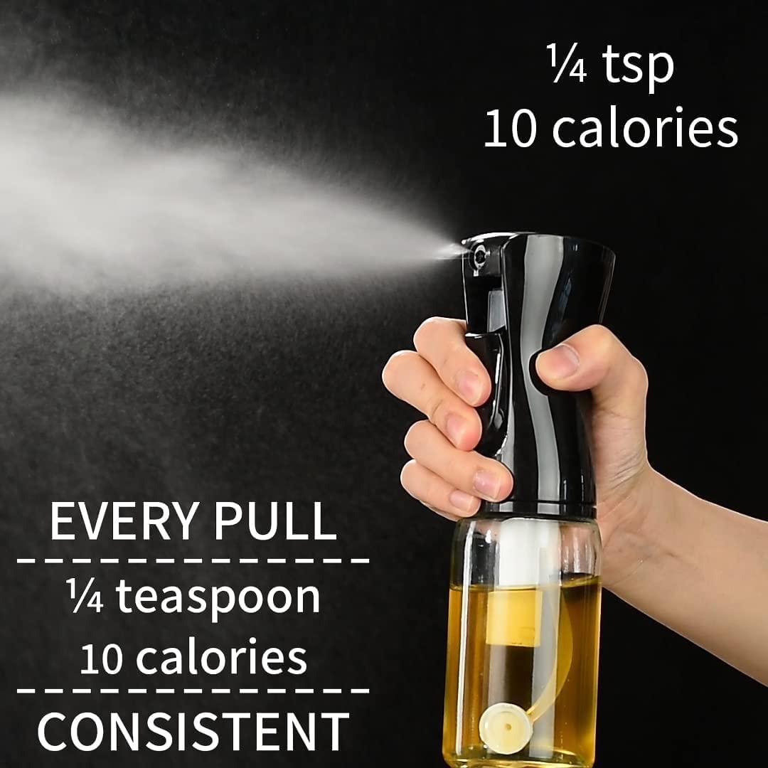 Oil Sprayer for Cooking 200ml Olive Oil Sprayer Mister Olive Oil Spray Bottle Kitchen Gadgets Accessories for Air Fryer Canola Oil Spritzer Widely Used for Salad Making Baking Frying BBQ view 2