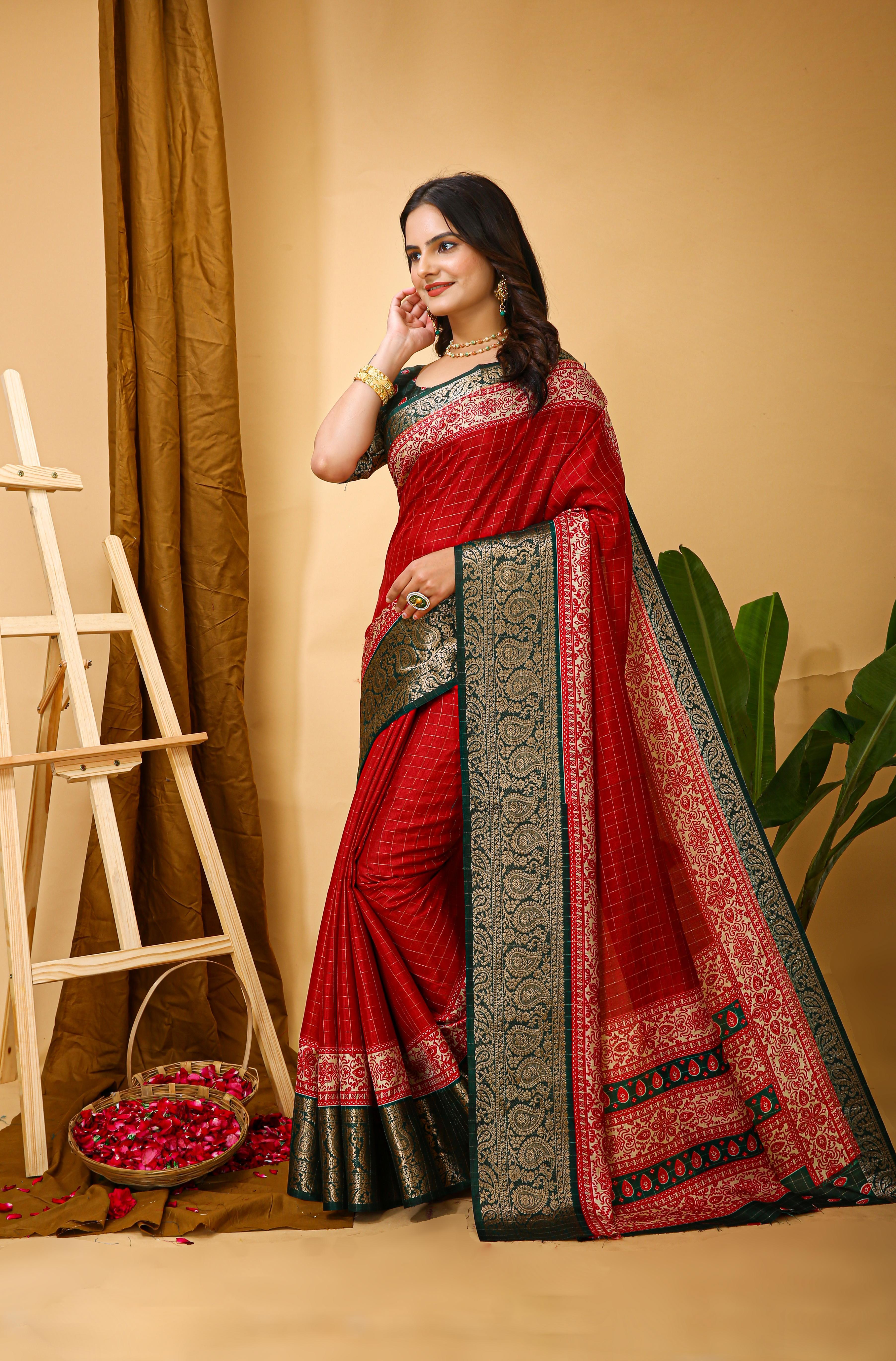 Dola Silk Saree Party Wear view 2