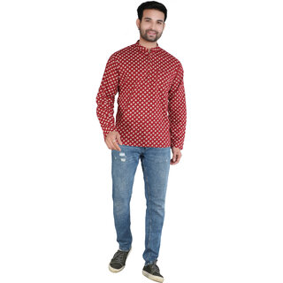 Ecostyle pure Cotton long sleeve men's short kurta view 2