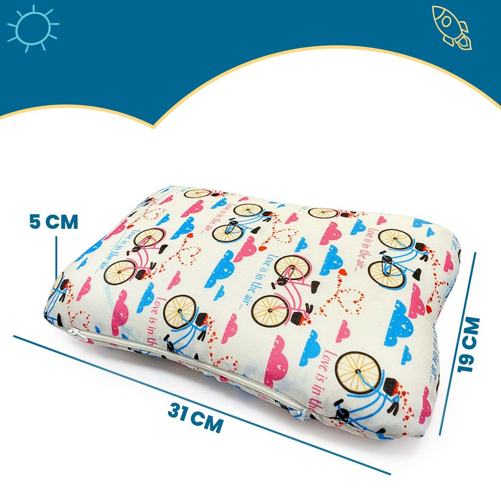Sleepsia Butterfly Shape Baby Pillow for Head Shaping for Preventing Flat Head Syndrome,Cycle Impression Toddler Pillow for Girls & Boys, Breathable Memory Foam Pillows (12" L X 2" W X 8" H) view 2