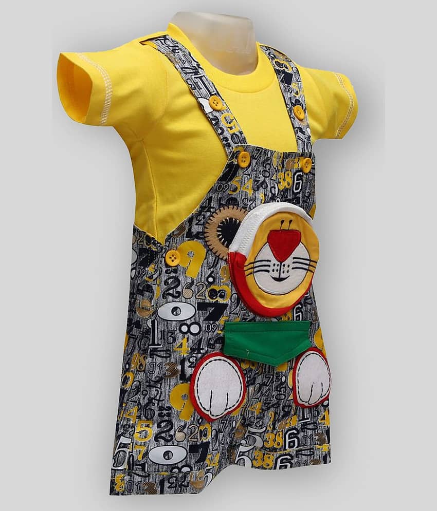 Balloons Pack of 1 Baby Boys Cotton Bodysuit ( Yellow ) view 2