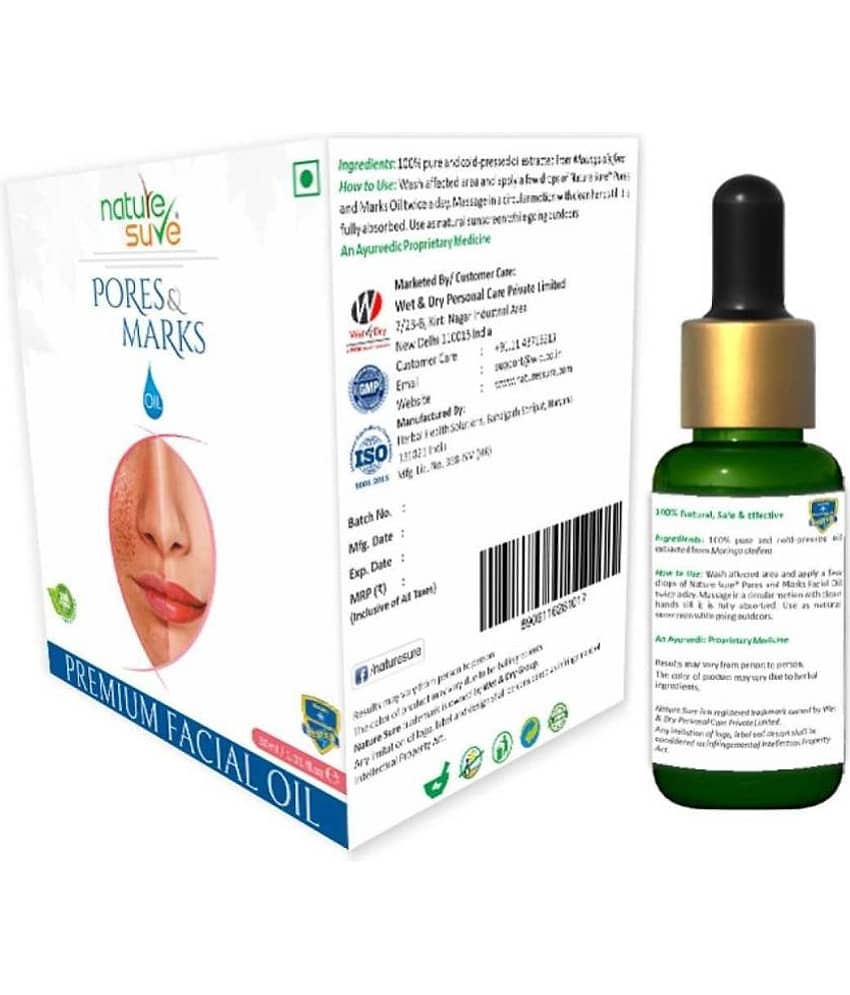 Nature Sure Pores and Marks Oil for Enlarged Pores & Stretch Marks in Men & Women - 1 Pack (30ml) view 2