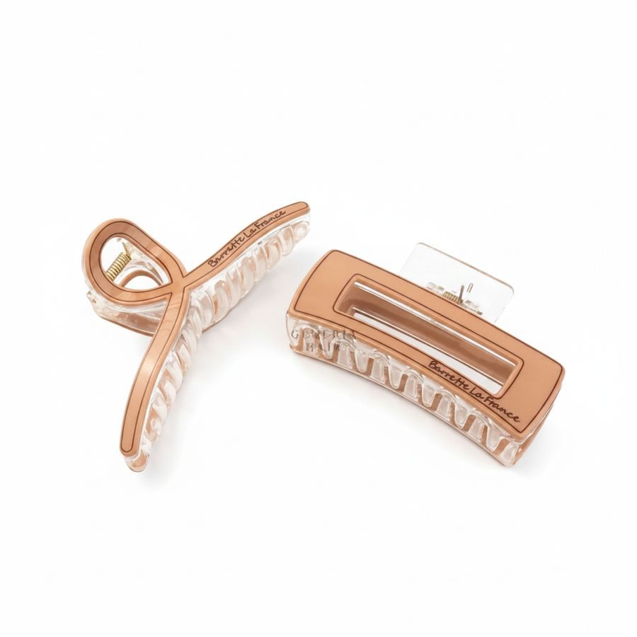Barrette La France Rose Gold Claw Clip Set view 2