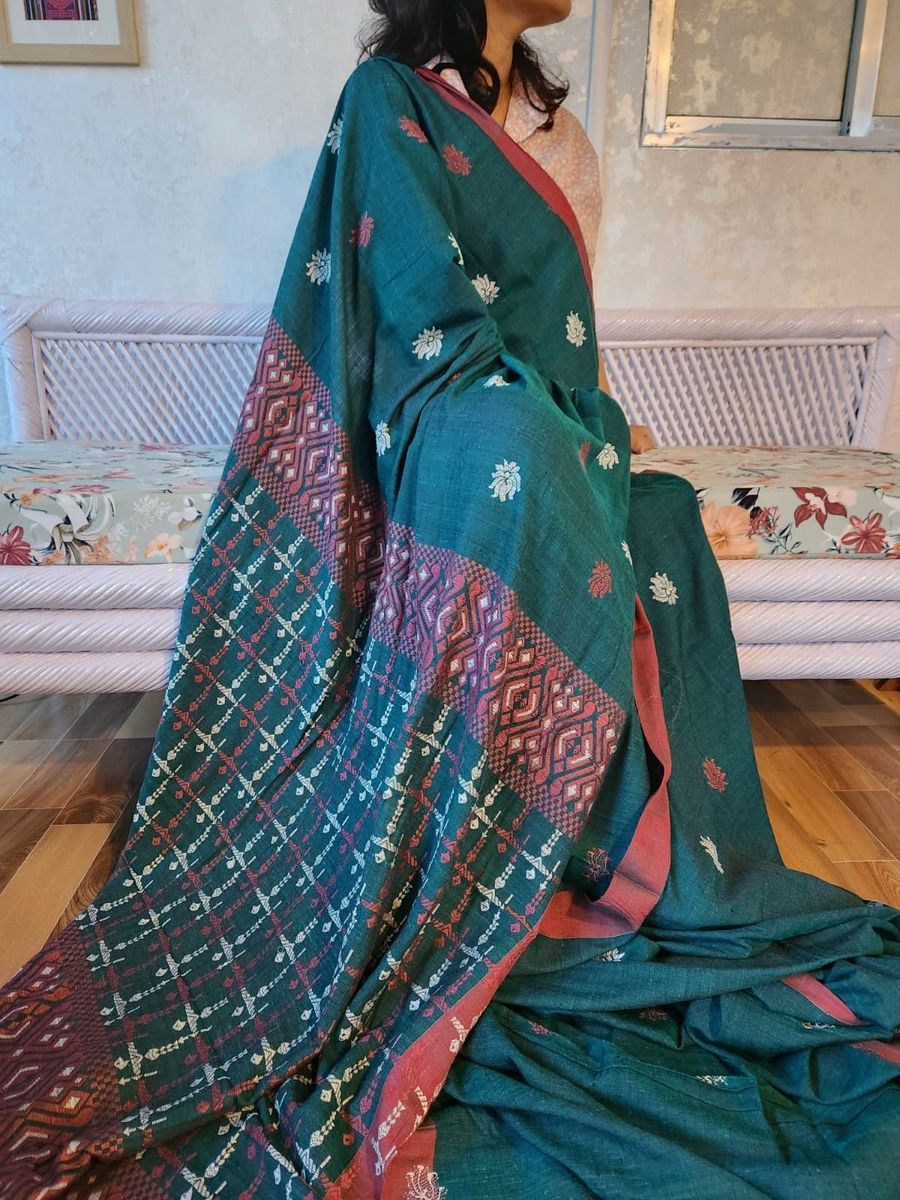 Eri Silk/Ahimsa Silk Saree view 2