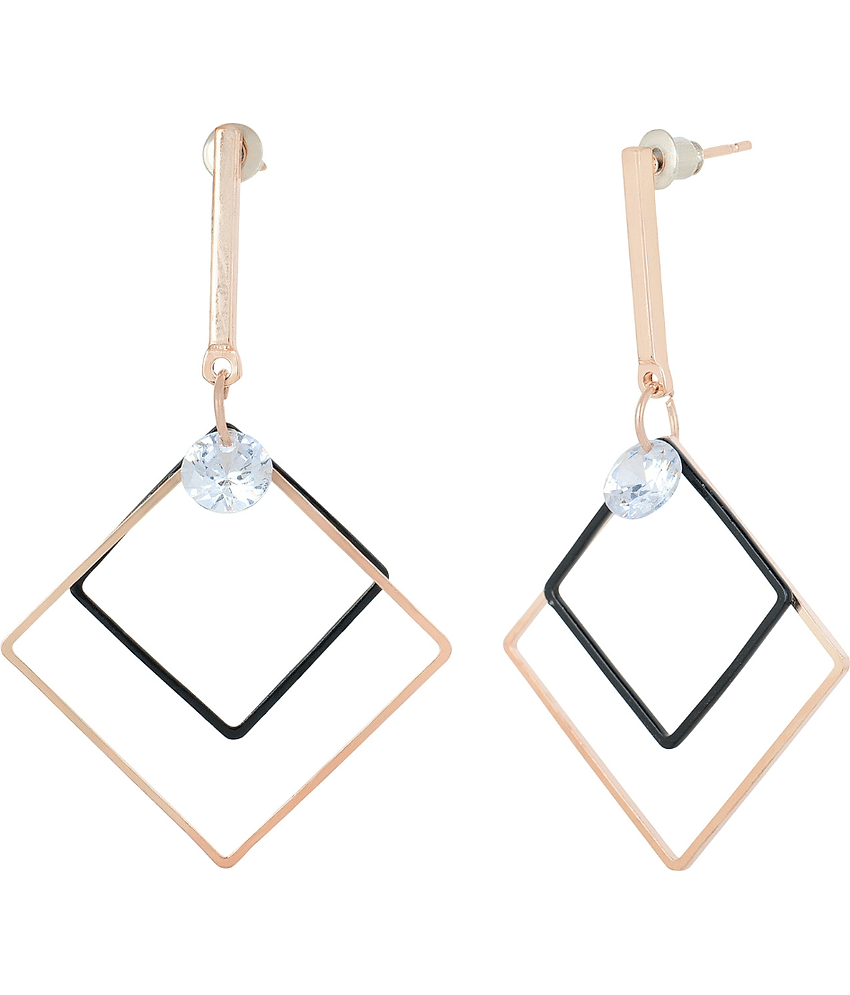 Jiyanshi fashion Black Drop Earrings ( Pack of 1 ) view 2