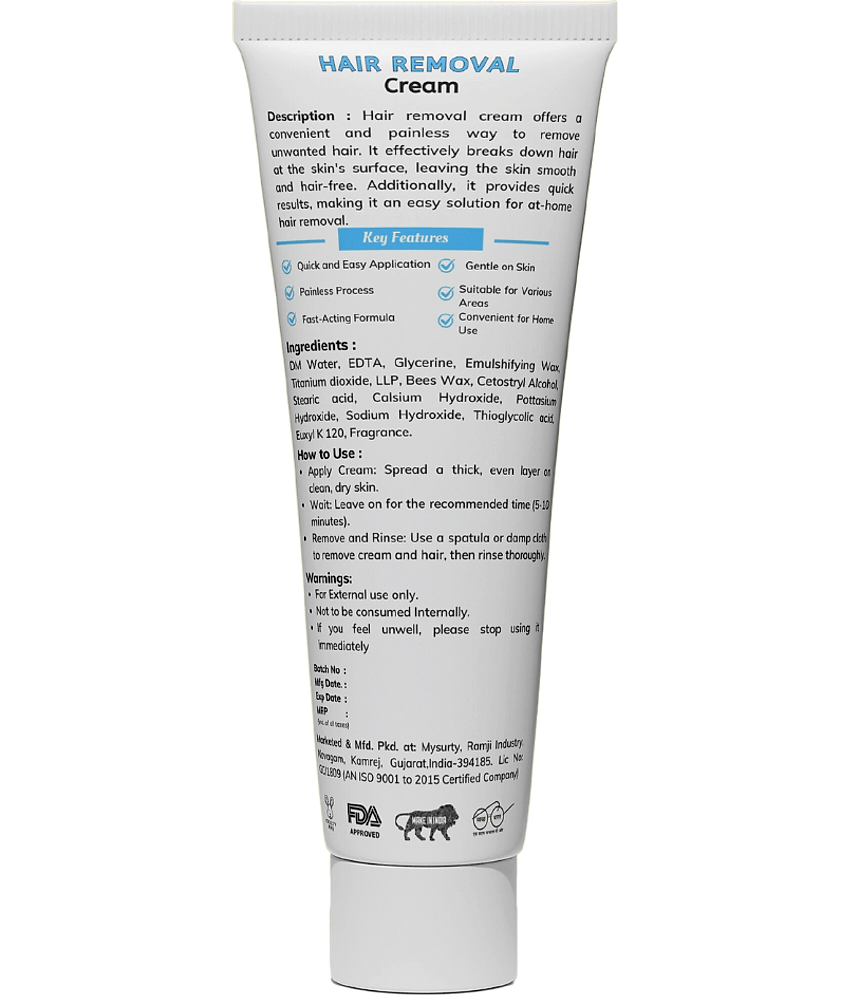 Smartdrops Natural Hair Removal Hair Removal Creams for Women 60 ( Pack of 1 ) view 2