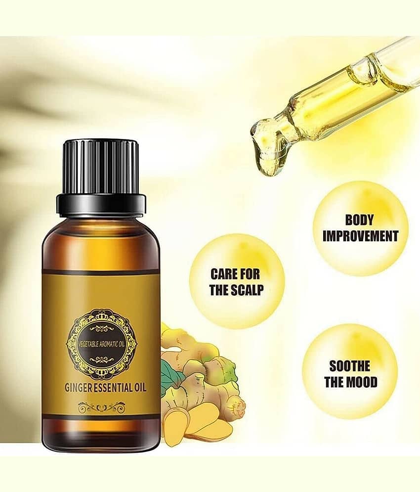 Oilanic Fat Loss Oil Ginger Weight Loss Oil Shaping & Firming Oil 30 mL Pack of 4 view 2
