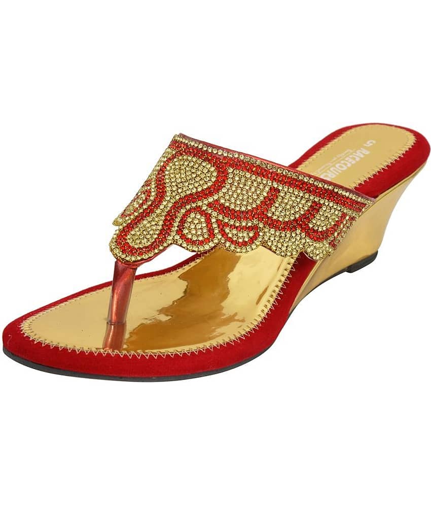 Racecourse - Red Women's Slip On Heels view 2