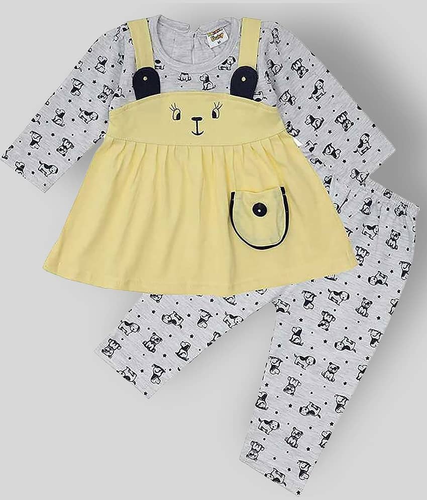 NammaBaby Pack of 1 Baby Girls Cotton Blend Dresses ( Yellow )